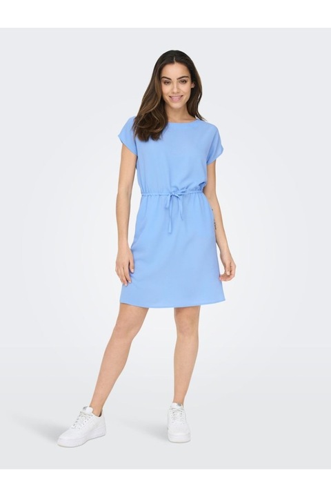 ONLY - Rochie dama scurta ONLY Nova Lux Connie, talie ajustabila, albastru Provence, Albastru