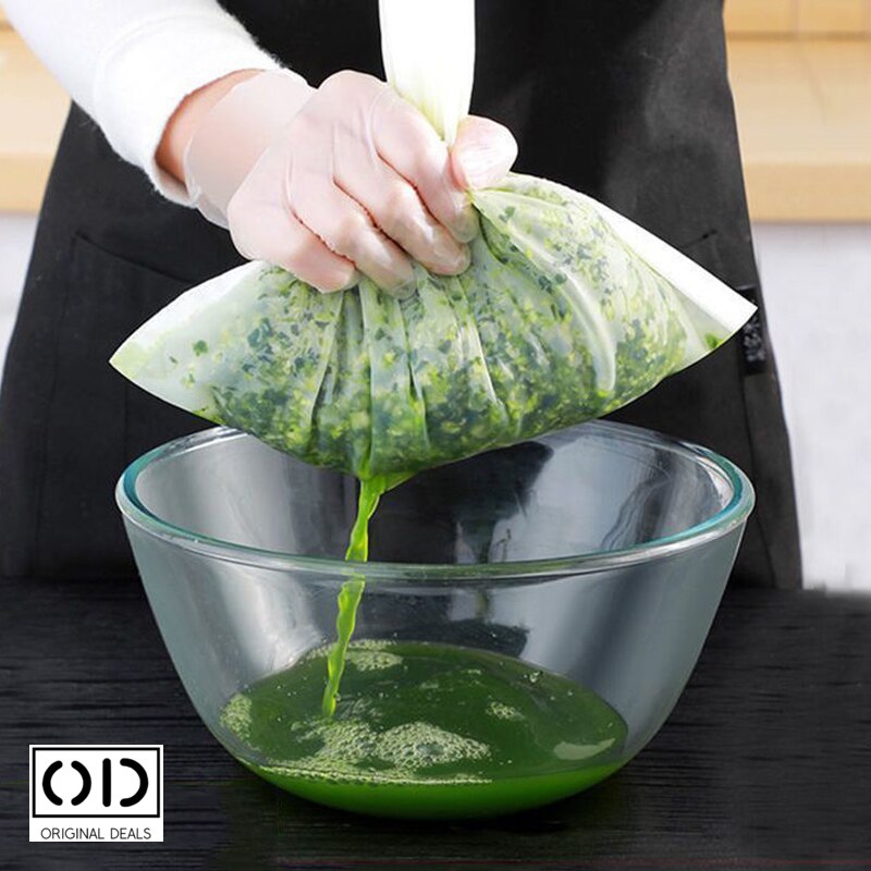 Punga pentru Strecurat Alimente Lichide, cu Sita Foarte Fina si Snur ...