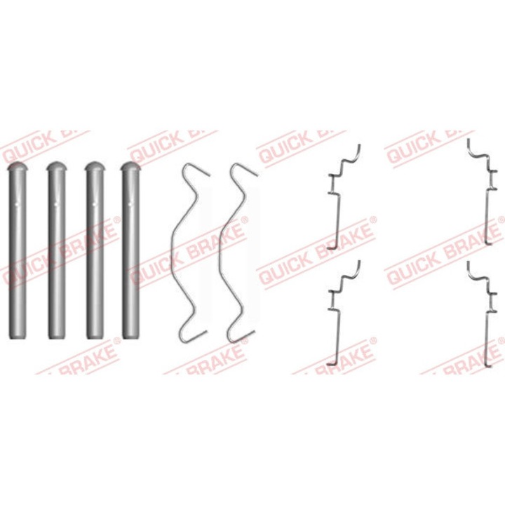 Tartozékkészlet, fékbetétek QUICK BRAKE 109-1683
