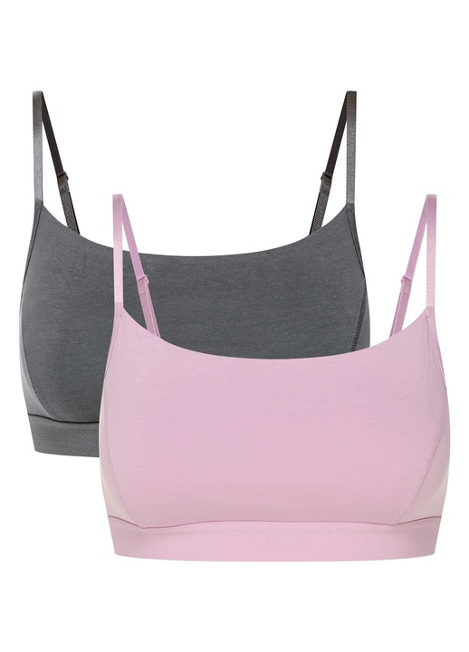 Sutien dama tip top League Bloovii set de 2 perechi Gri, albastru