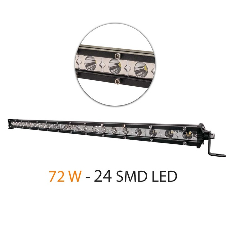 LED бар, автомобилен, офроуд, 72w 24 Smd LED Gaudi House