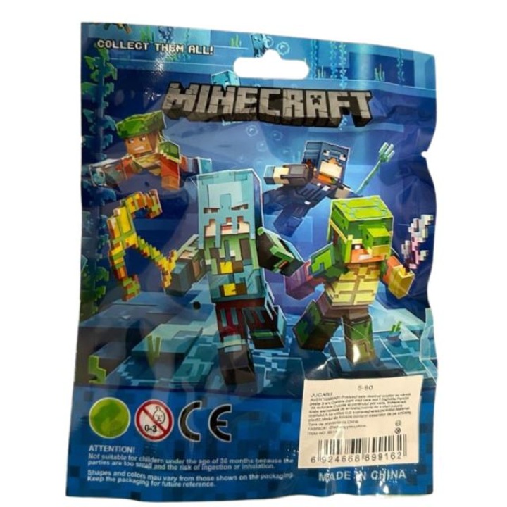 Фигурка изненада от Minecraft, различни супергерои, многоцветна, 9 см