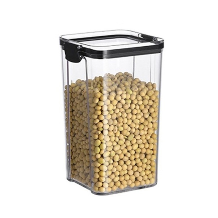 Recipient din Plastic, Micul Bucatar, pentru Alimente/Obiecte, Inchidere Ermetica, 10.2 x 18.5 cm, 1300 ml, Transparent