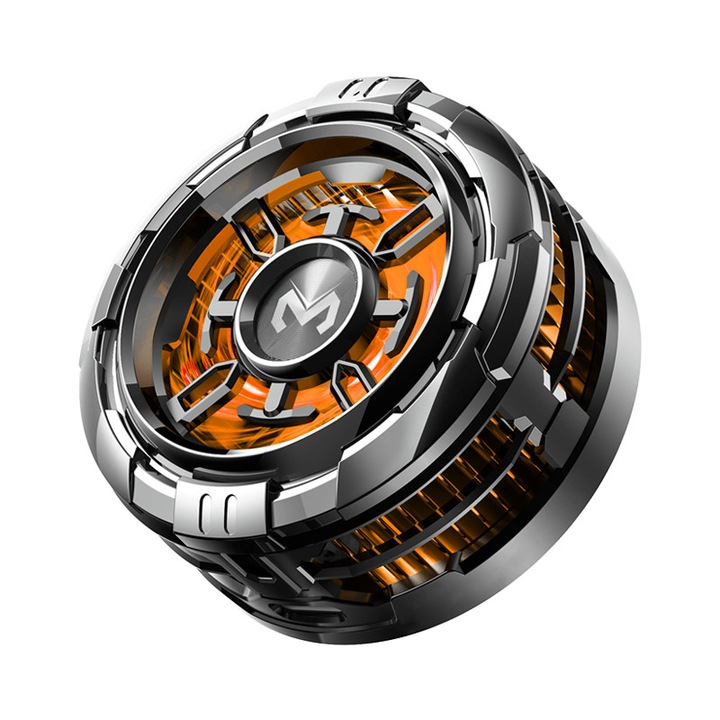 Cooler Memo CX08 Universal Pentru Racire Telefon/Tableta, Design de aspiratie Magnetica, Racire Rapida Semiconductoare, Pridere cu Clip, 15W, Lumina RGB