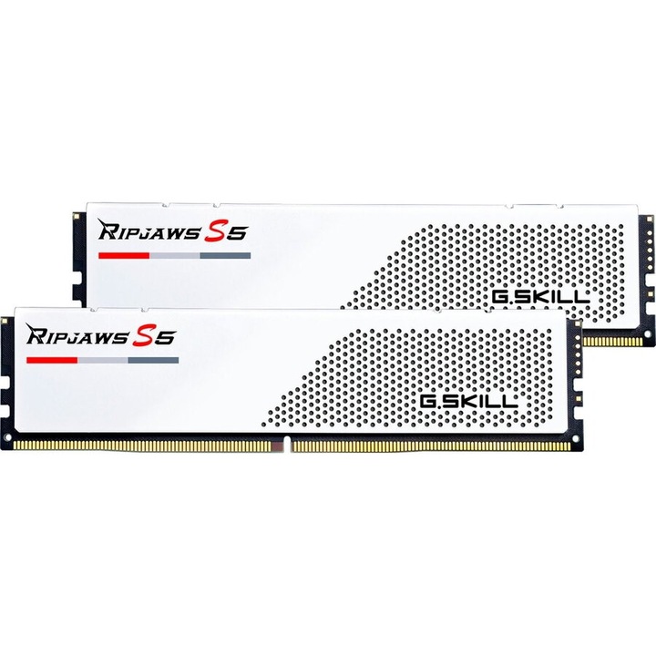Memorie G.Skill Ripjaws S5 XMP 3.0 White 2X32 GB (64GB), DDR5-5600Mhz, CL36, Dual Channel
