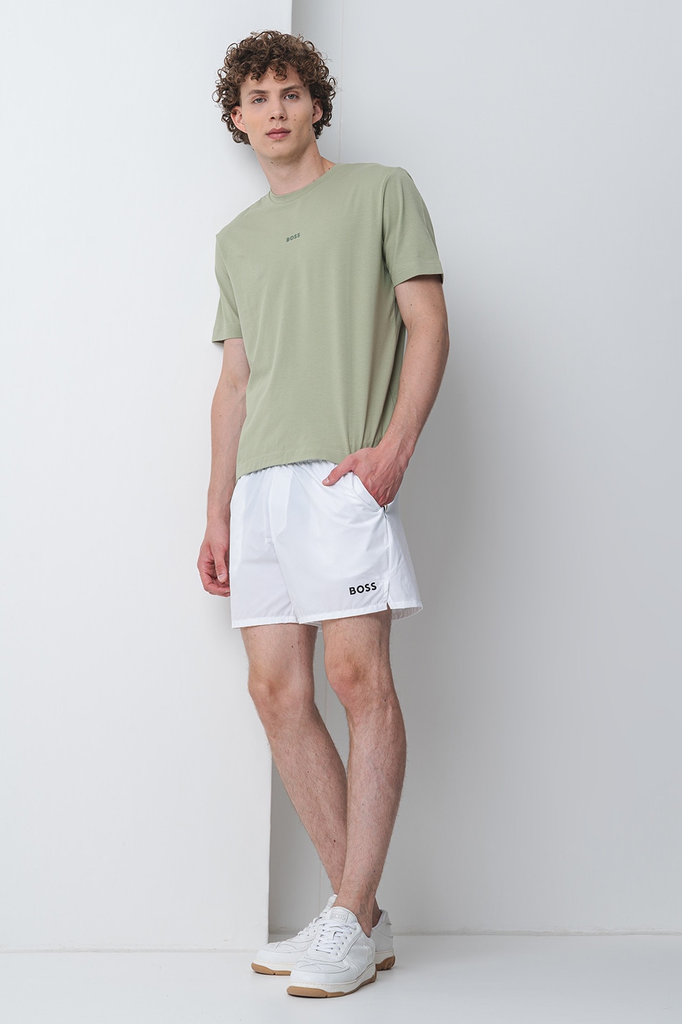 BOSS, Tricou relaxed fit Chup, Verde fistic, 2XL