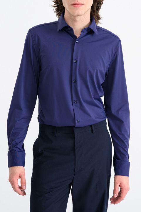 HUGO, Camasa slim fit cu maneci lungi Kenno, Albastru ultramarin