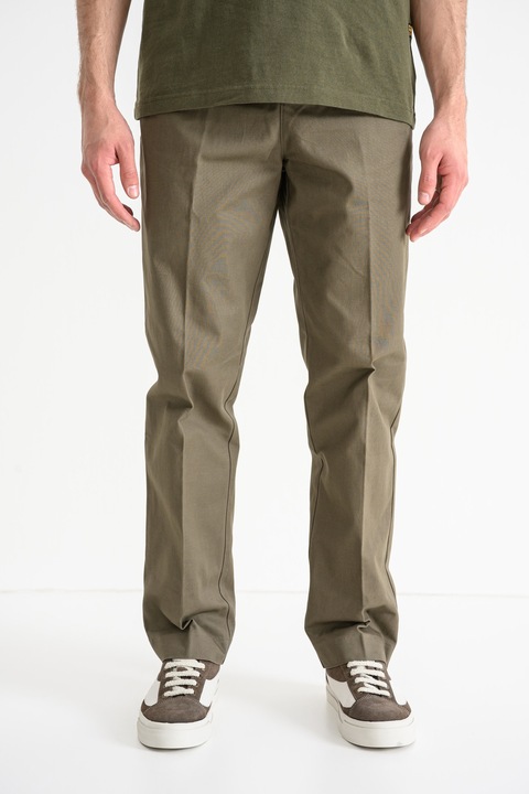 HUGO, Pantaloni chino slim fit Genar, Maro taupe