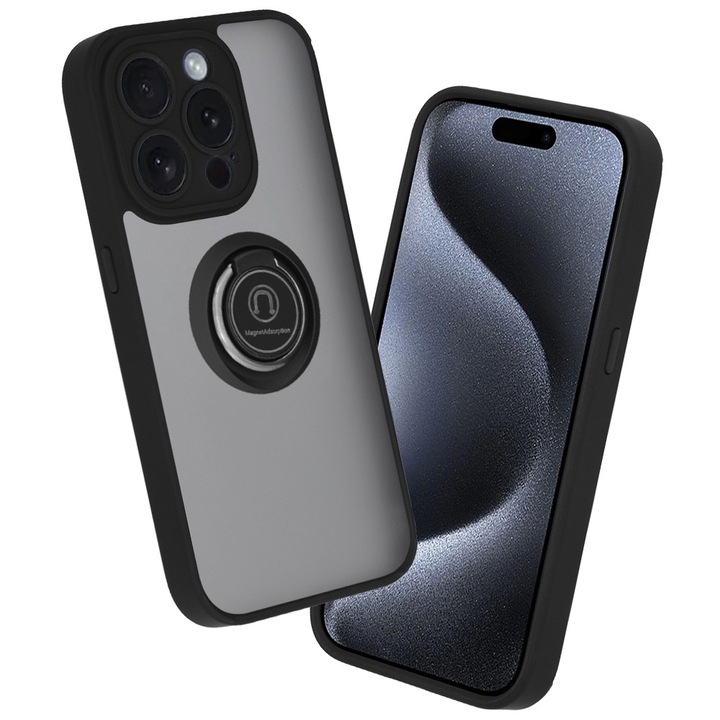 Védőtok iPhone 15 Pro-val Kompatibilis, Tim, Fekete