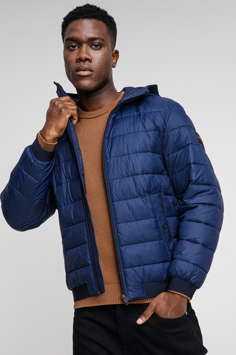 BOSS, Geaca regular fit Odenis, Bleumarin