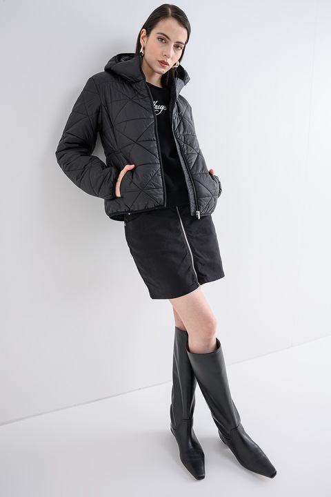 HUGO, Geaca cu buzunare laterale Fandine, Negru, L