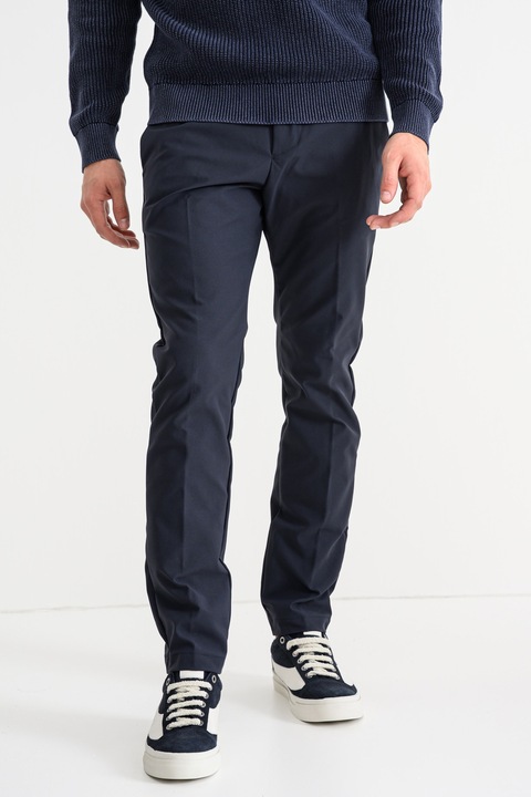 BOSS, Pantaloni slim fit Commuter, Albastru ultramarin