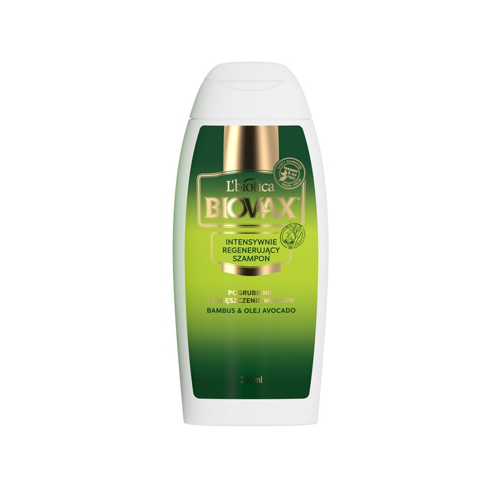 Sampon Biovax, intens regenerant, cu Bamboo&Avocado OIL, 200 ml