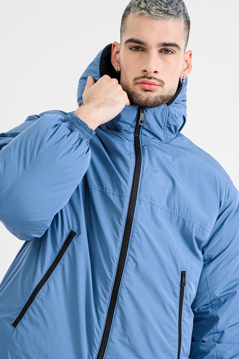 HUGO, Geaca cu gluga Bryno, Albastru prafuit