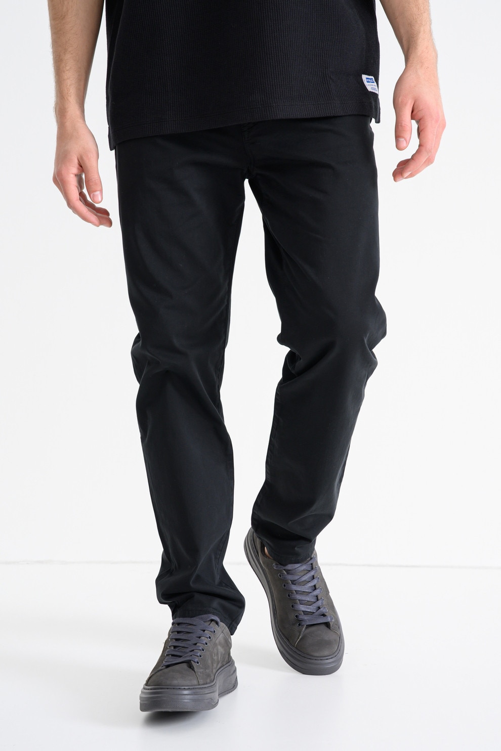 BOSS, Blugi slim fit Delaware, Negru, W34-L32