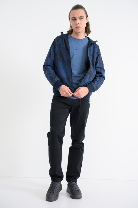 BOSS, Jacheta reversibila cu gluga Ze, Bleumarin