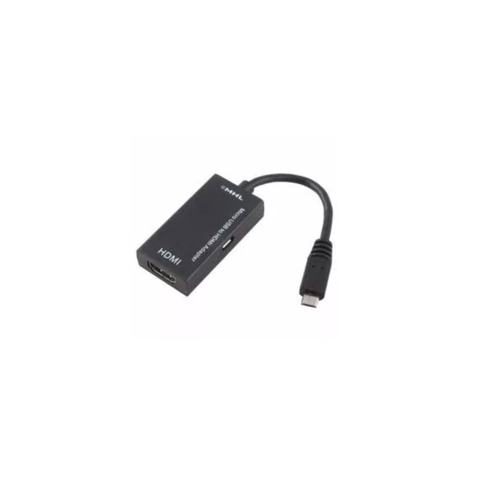 Adaptor micro USB la HDMI 0.15m negru
