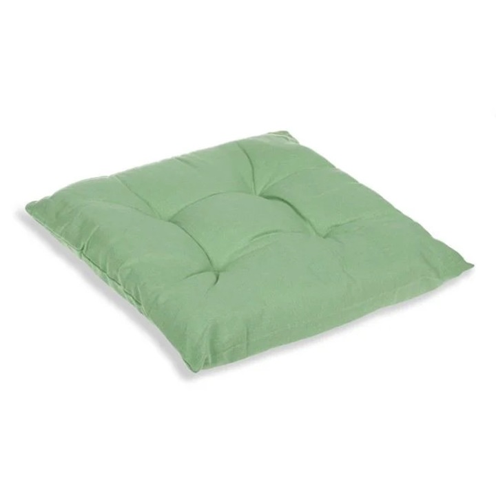 Perna pentru scaun, doua fete, dimensiune 39x39 cm, prindere cu siret, Verde