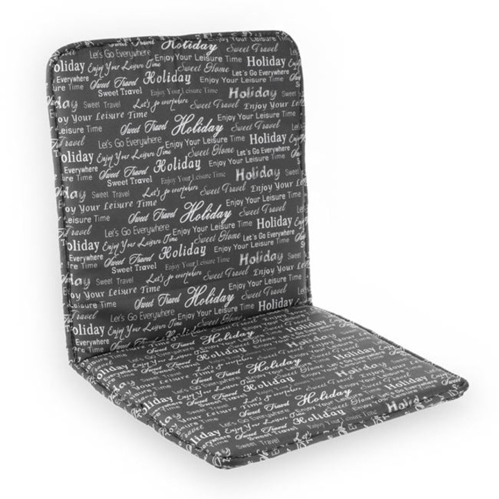 Perna exterior pentru scaun cu spatar, dimensiune 85x40 cm, doua fete, rezistenta la apa, Gri