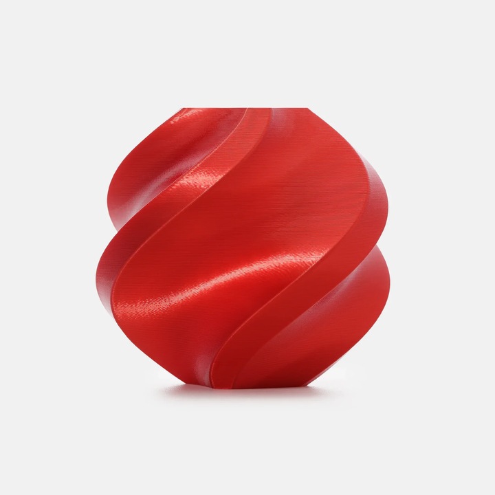 Филамент на ролка PLA SILK+ бонбонено червен, 1.75 мм, Bambu Lab
