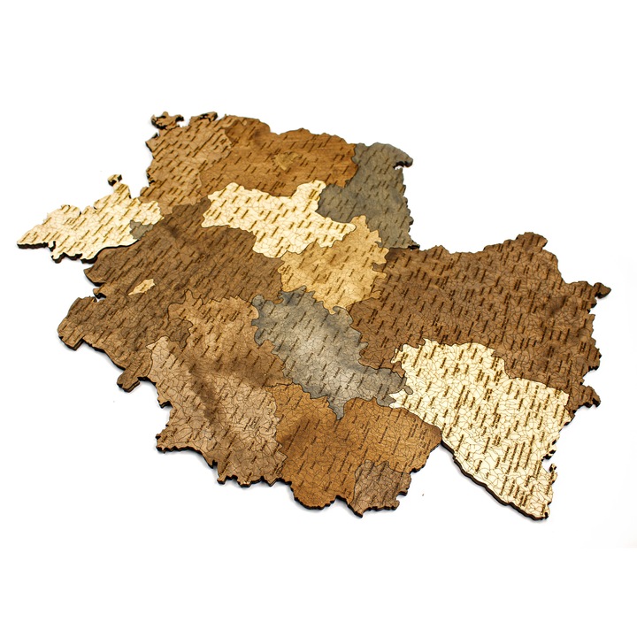 3D Fa Puzzle Fali Dekoráció, Németország Extra 100 x 75 cm