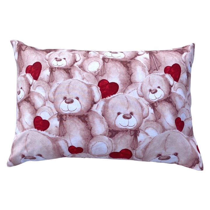 NATURA - Gyógynövényes Gyermekpárna 3D ANTIALLERGÉN Töltettel, Kismackó