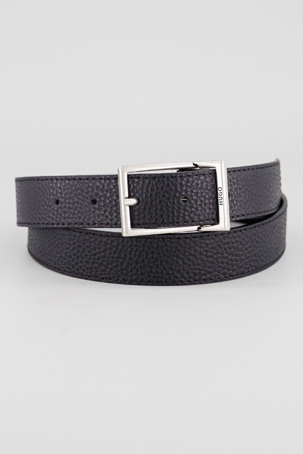 HUGO, Curea uni de piele, Negru, 90