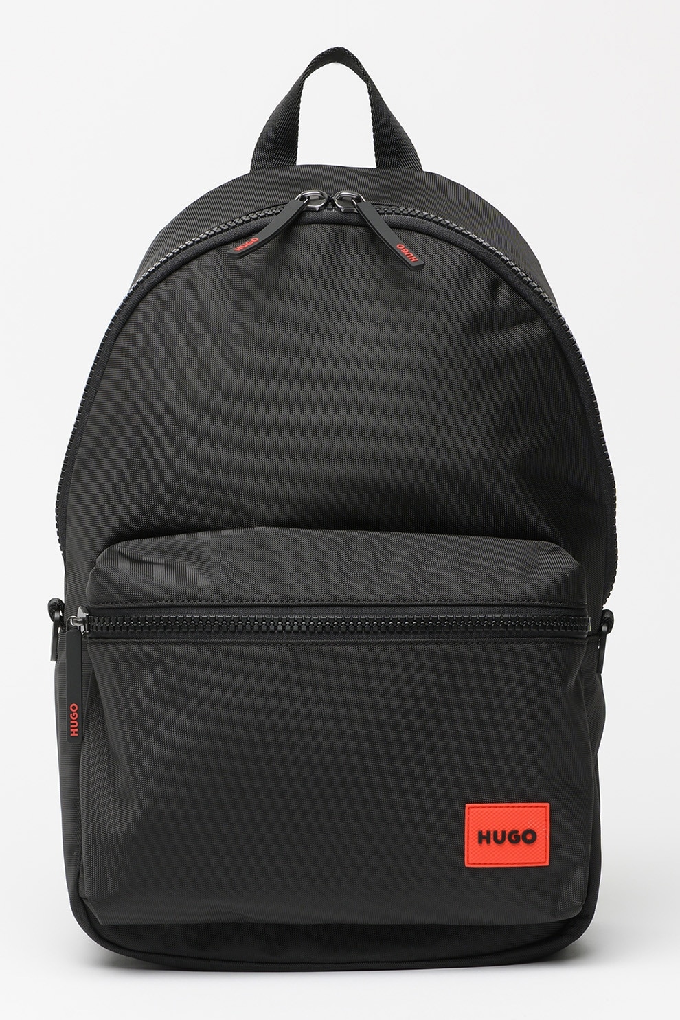 HUGO, Rucsac cu logo si bareta ajustabila, Rosu, Negru