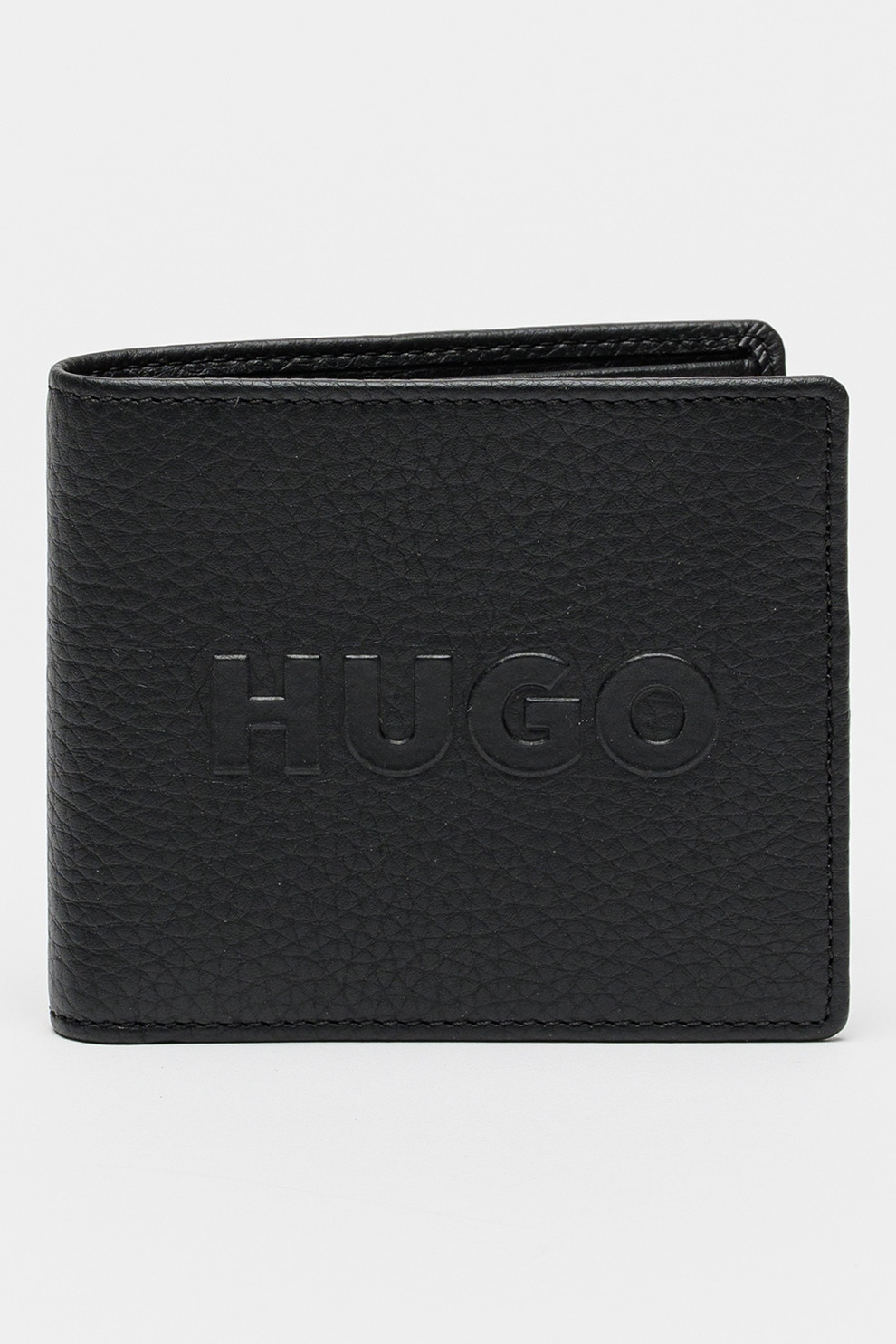 HUGO, Portofel de piele New Ethon, Negru