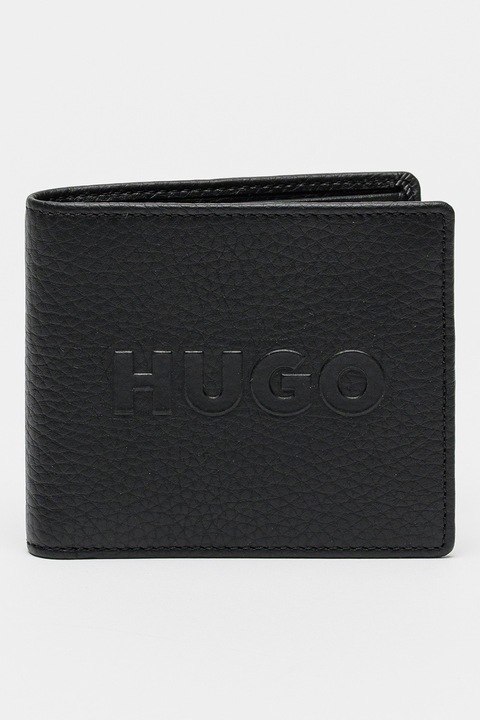 HUGO, Portofel de piele New Ethon, Negru