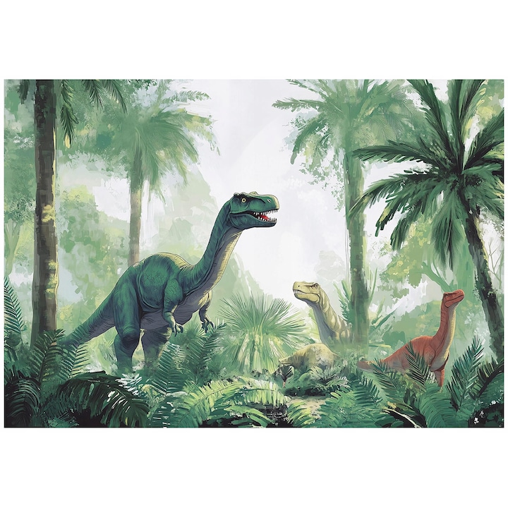 Gyerek fotótapéta, modern, falra, gyerekeknek, tapéta, dinoszauruszok, fal, dekoráció, 150x105 cm, 15603VX3