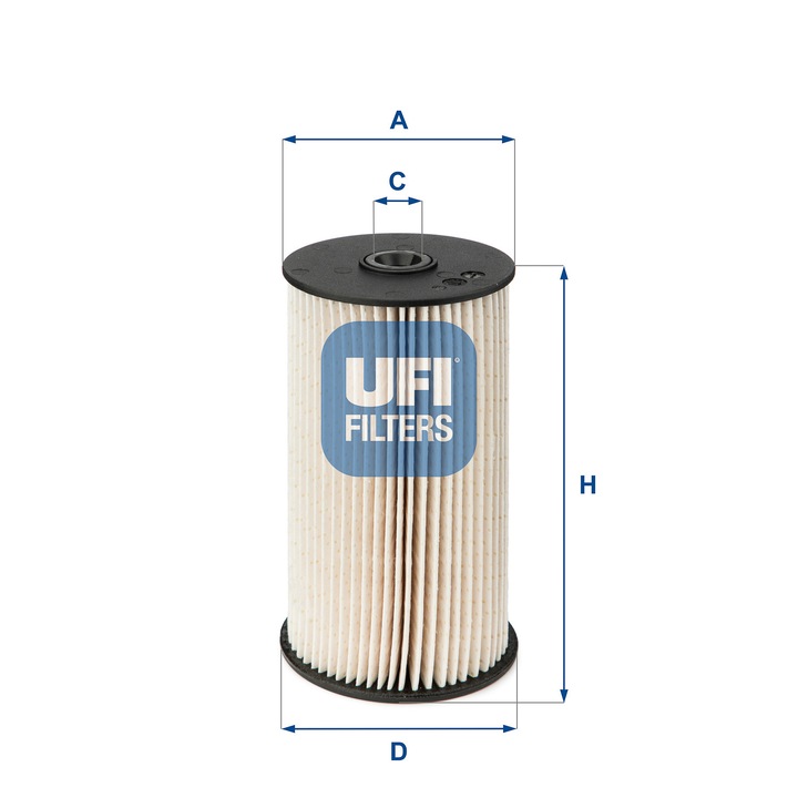 Filtru de combustibil UFI, 12x81x136,5mm