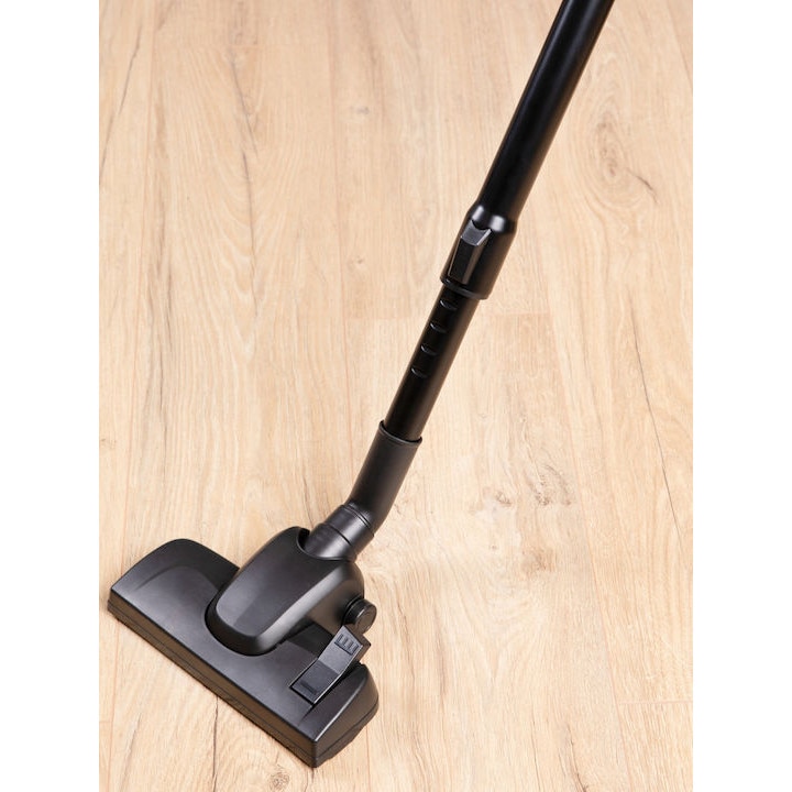 Aspirator de mana Huslog, conectare la priza, fara sac, 600W, 0.4L capacitate, 200-240V, HEPA12, ABS, Negru