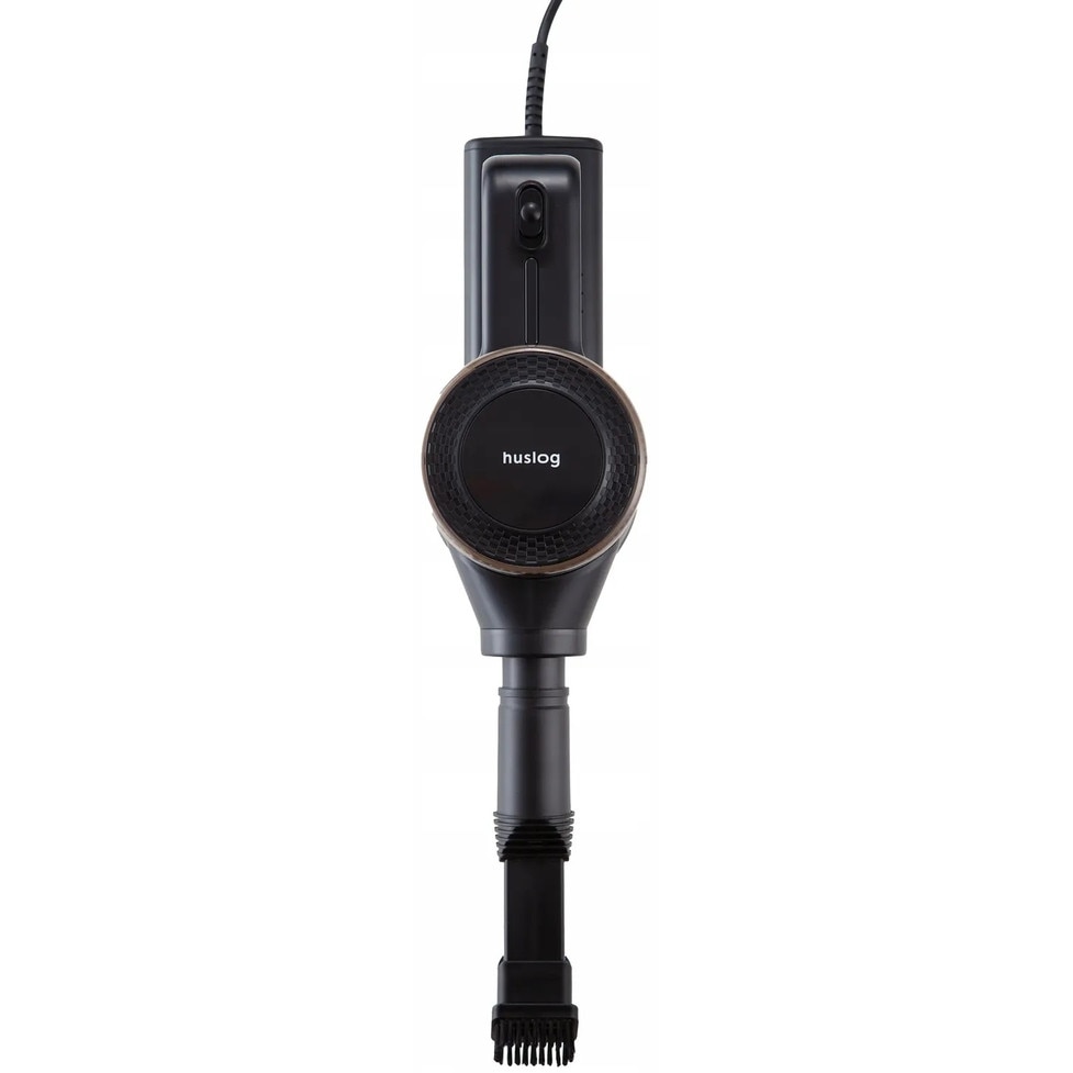 Aspirator de mana Huslog, conectare la priza, fara sac, 600W, 0.4L capacitate, 200-240V, HEPA12, ABS, Negru