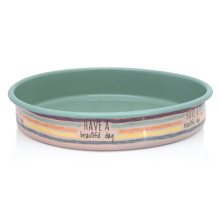 Tava rotunda 4l Divan Dan emailat Metalac, 30 cm