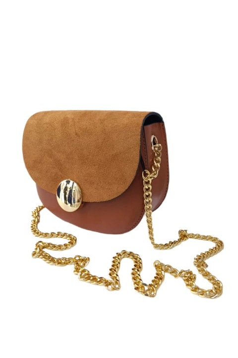 Geanta de dama, maro, piele ecologica,18x14x7cm