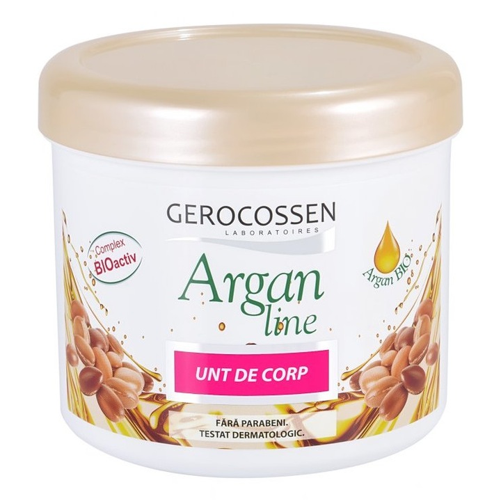 Unt de corp hidratant, luxuriant, Gerocossen cu Argan Line, 450 ml