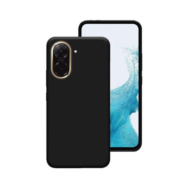 Telefontok kompatibilis Xiaomi Redmi A5telefonnal - fekete szilikon hátlap tok