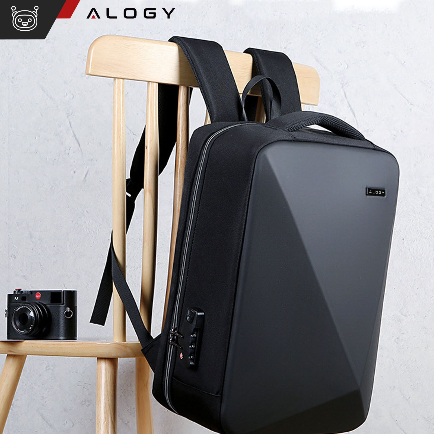 Rucsac anti-furt pentru laptop 15.6", 18L, 45x32x14 cm