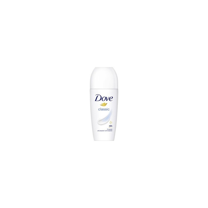 Antiperspirant Roll-on Dove Classic, pentru femei, 50 ml