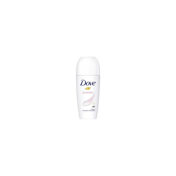 Antiperspirant Roll-on, Dove Powder, pentru femei, 50 ml