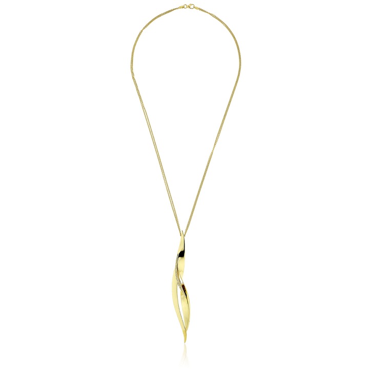 Pandantiv din aur galben de 18 karate cu diamante