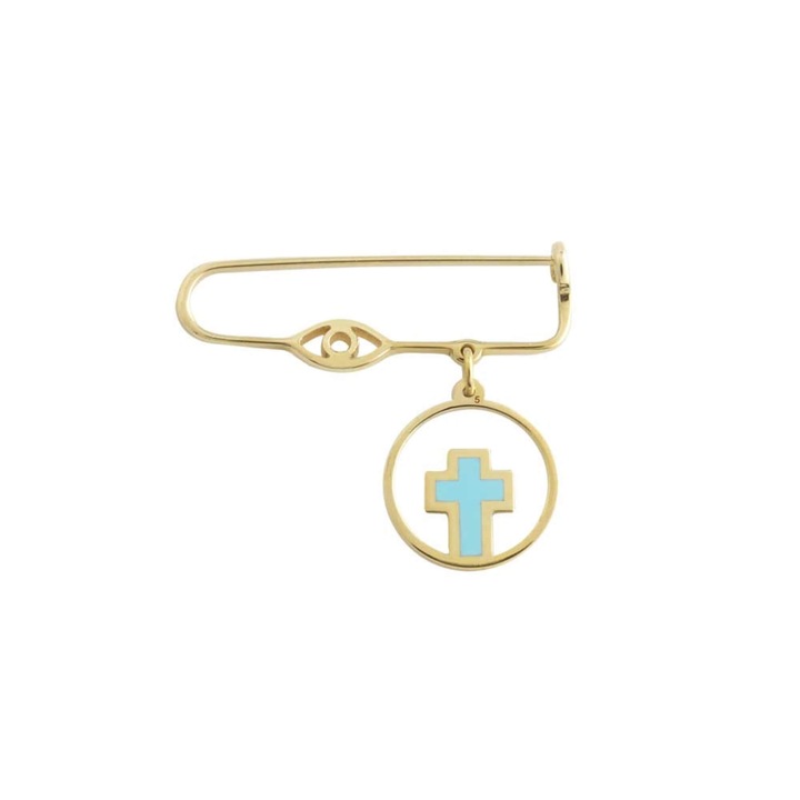 Bratara dama Ekan, aur galben K14, ceramica, 041131