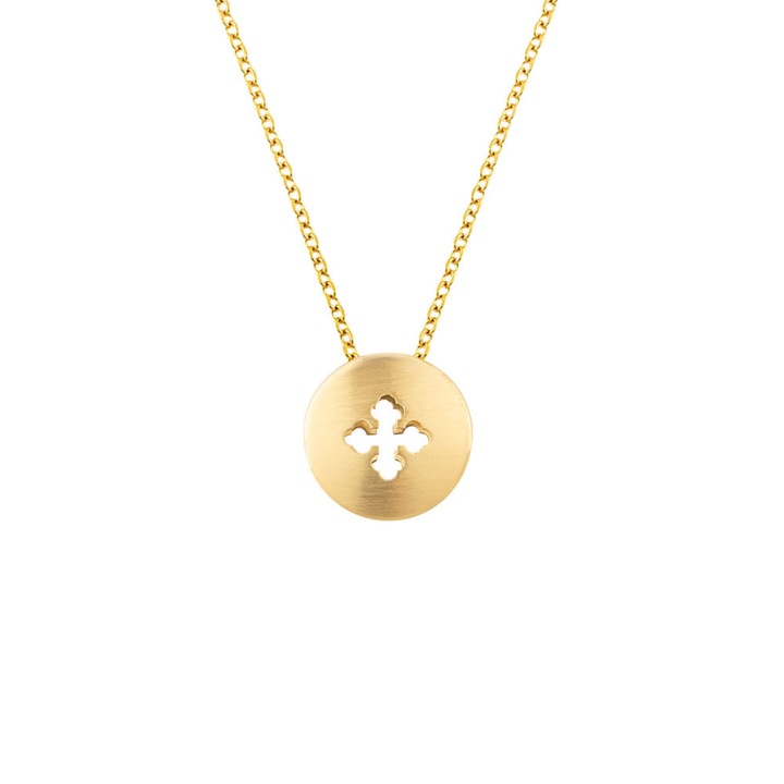 Bijuterii dama, Ekan, pandantiv, aur galben K14