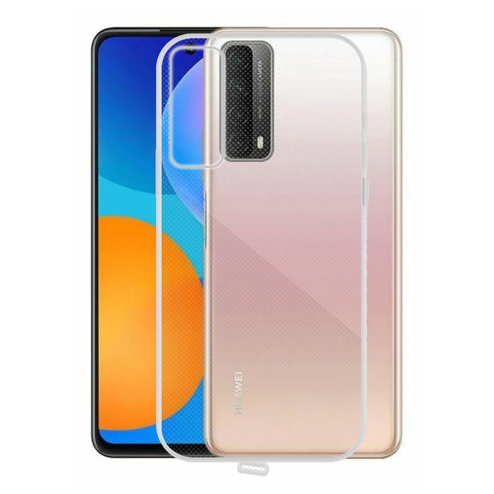 Удароустойчив калъф DOP с защита от прах за Huawei P Smart 2021, защита от прах, подсилени ъгли, силикон, ефективна защита, защита на порта за зареждане, тънък дизайн, лесен за употреба, прецизни изрези, прозрачен