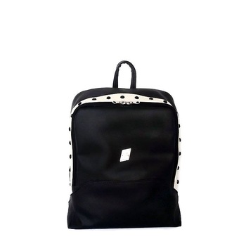 Rucsac elegant dama, Loraine-B Collection, dimensiuni mici, 2 compartimente, manere reglabile, negru Rucsac elegant dama, Loraine-B Collection, dimensiuni mici, 2 compartimente, manere reglabile, negru