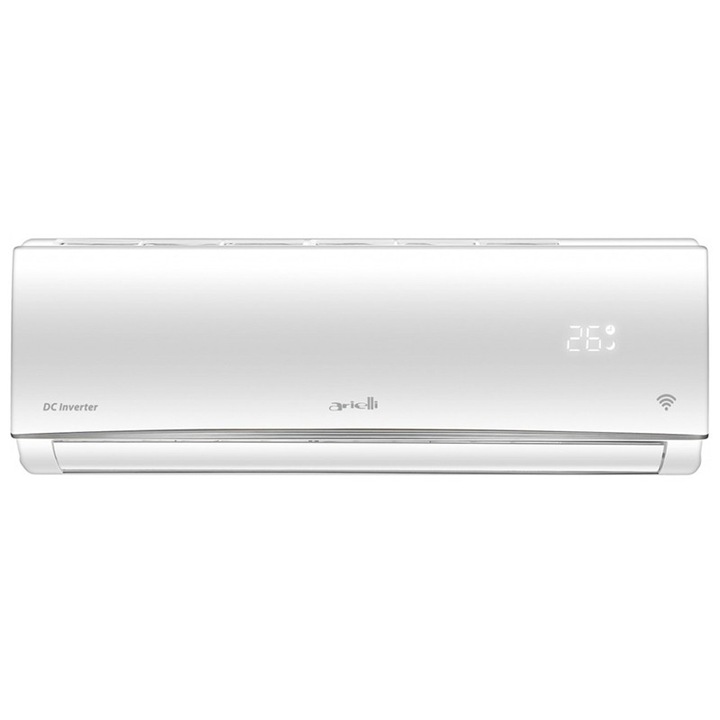 Aer conditionat Arielli, Clasa A++, Capacitate 12.000 BTU, Inverter, WiFi, Auto-Restart, Autocuratare, Sleep, Turbo, ECO, Alb