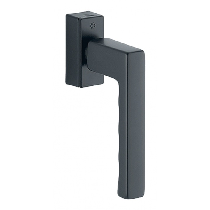 Maner geam termopan, Hoppe Toulon, aluminiu, functie Secustik, patrat variabil 7/32-42 mm, culoare negru F9005