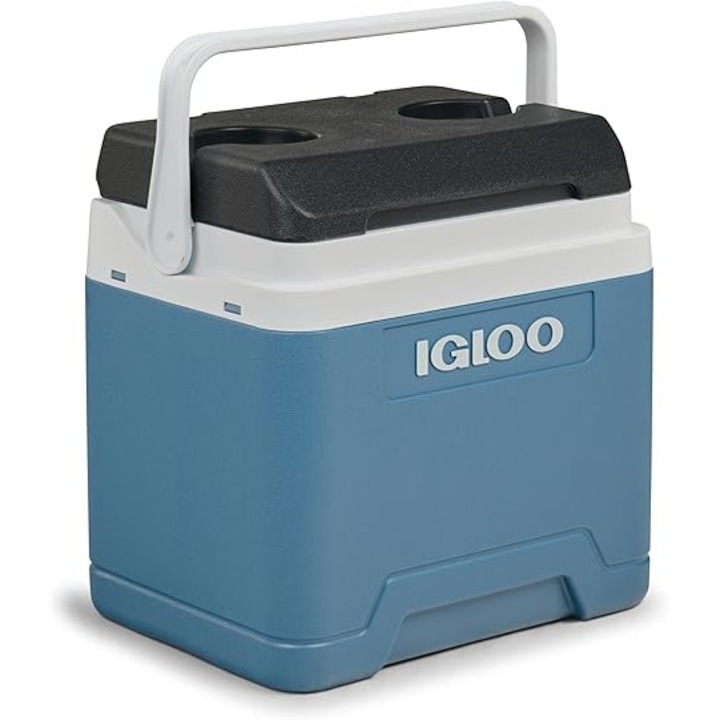 ​Lada frigorifica pasiva IGLOO IP24, 24 L, Albastru – Cutie termica pentru agrement, munca si camping