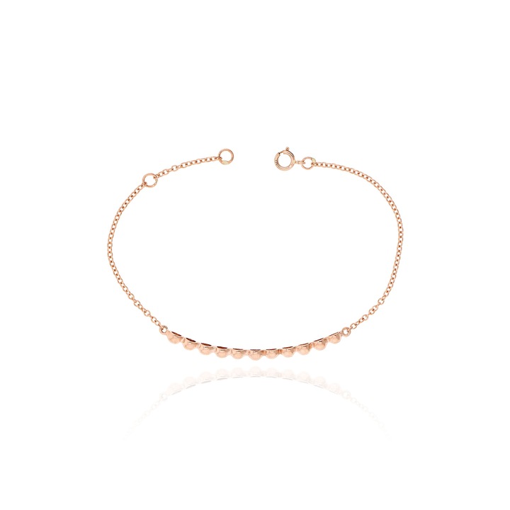 Bratara din aur roz de 9 karate